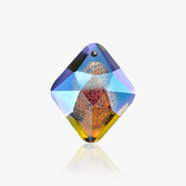 Crystal Bud Diamond Single Hole Pendant | K9 Glass, fancy stone | jewelry accessories | crystal | rhinestones