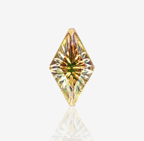 Rhombus Carved Curved Gemstone | K9 Glass, fancy stone | jewelry accessorie | crystal | rhinestone