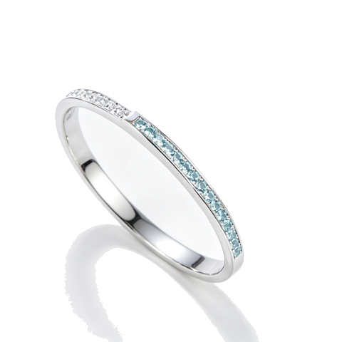 925 Sterling Silver Paraiba-Color Green Garnet Bangle | Silver Tone | Half-Pavé Design