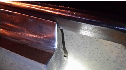 Uniform-layer grinding method for fish-scale cracks