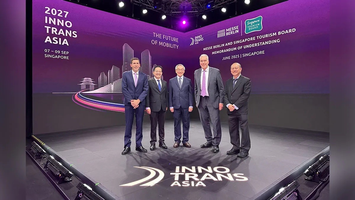 InnoTrans Asia 2027 official key visual announcing 7-9 September 2027 at Singapore EXPO