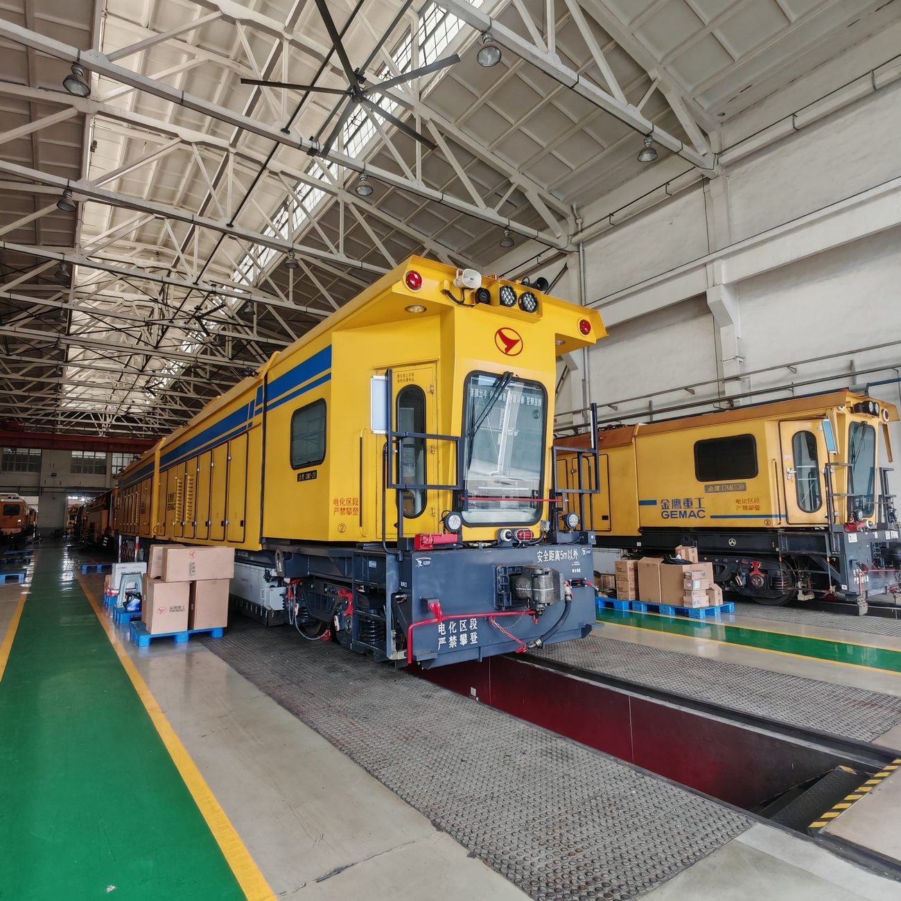 rail grinding machine from a Chinese manufacturer (GEMAC)