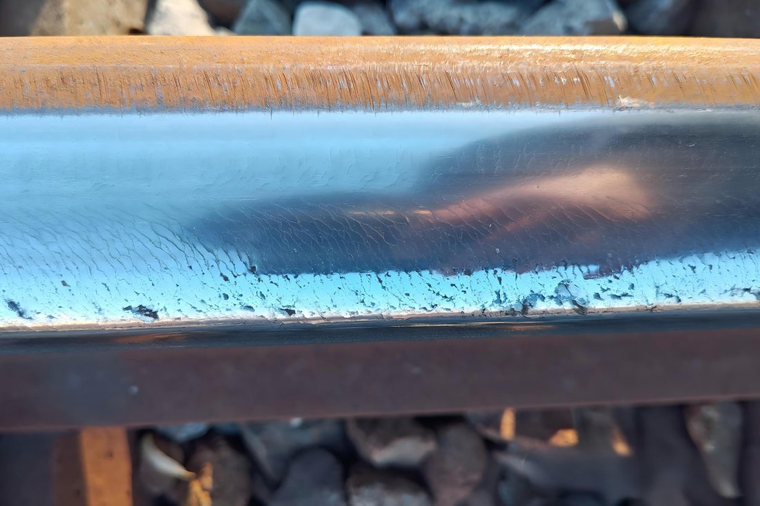 Rail head defect condition before profile grinding