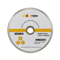 Rail Grinding Wheel MRC-L150077 M20 Threaded Rail Wheel  for Harsco Switch Grinding Vehicles