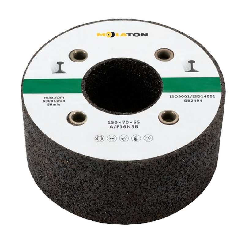Molaton rail grinding wheel
