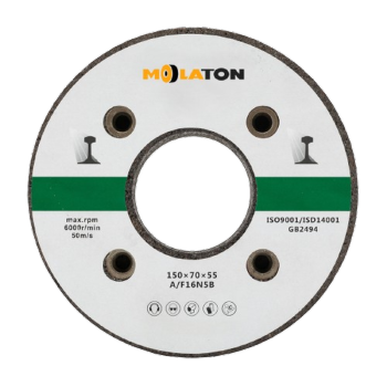 Rail Grinding Wheel MRC-S150070 Bolt-Mounted Aluminum Base for Geismar/Robel 150 Model