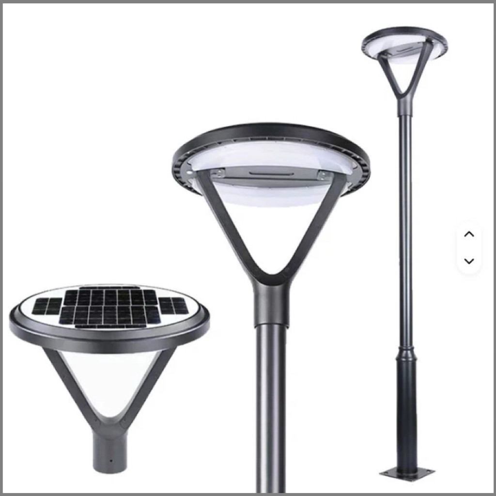 solar-powered garden lights, street lamps, and decorative lighting