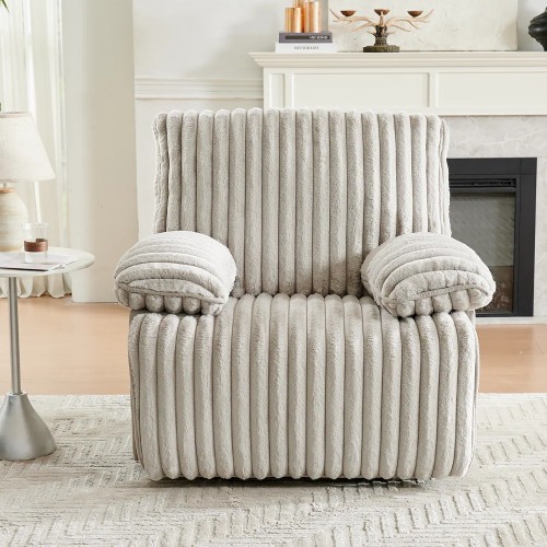 Manual Recliners for Sale with Bluetooth Wireless and USB, Cozy Living Room Lounge Recliner Chair
