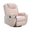 Swivel Rocker Recliner for Living Room with Massage