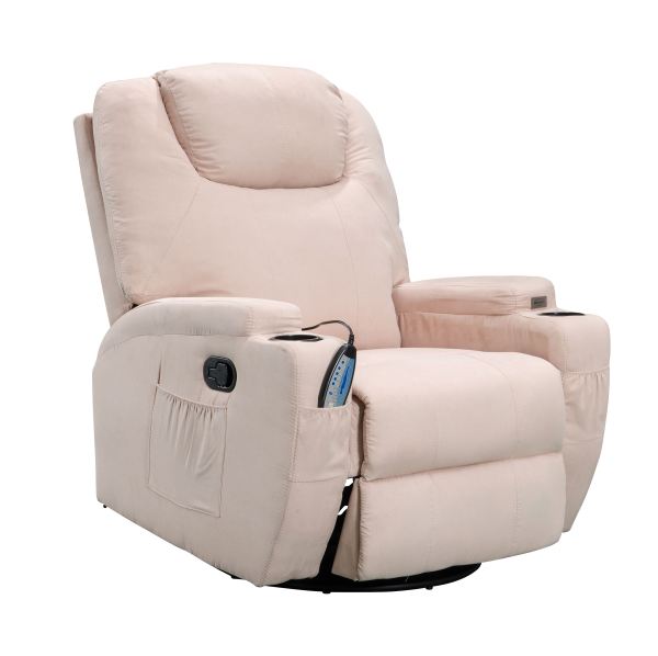 Swivel Rocker Recliner for Living Room with Massage