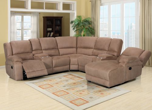Comfortable Recliner Sofa Set With Cupholder System and Reading Light for Living Room Furniture