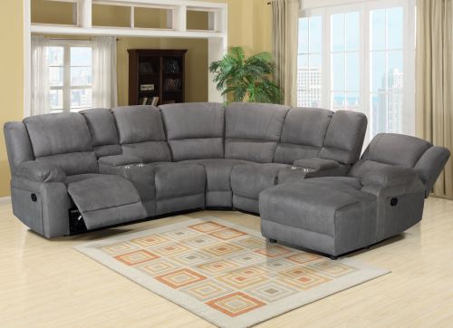 Comfortable Recliner Sofa Set With Cupholder System and Reading Light for Living Room Furniture