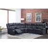 Comfortable Recliner Sofa Set With Cupholder System and LED Light for Living Room Furniture