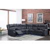 Comfortable Recliner Sofa Set With Cupholder System and LED Light for Living Room Furniture