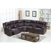 Comfortable Recliner Sofa Set With Cupholder System and LED Light for Living Room Furniture