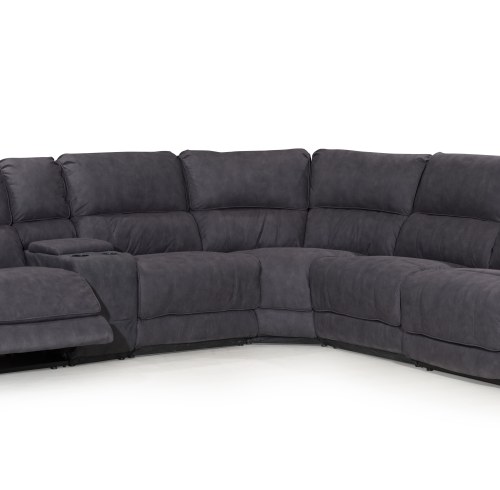 Manual Sectional Recliner Sofa Set with Cup holders Chaise for Living Room Furniture