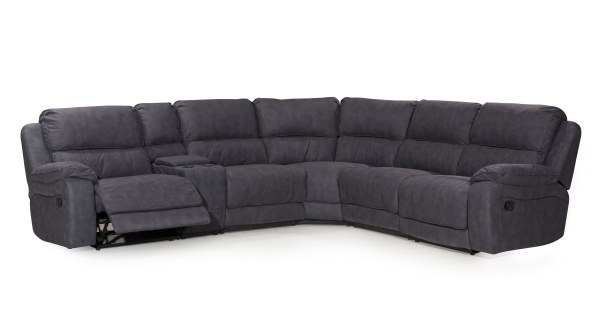 Manual Sectional Recliner Sofa Set with Cup holders Chaise for Living Room Furniture