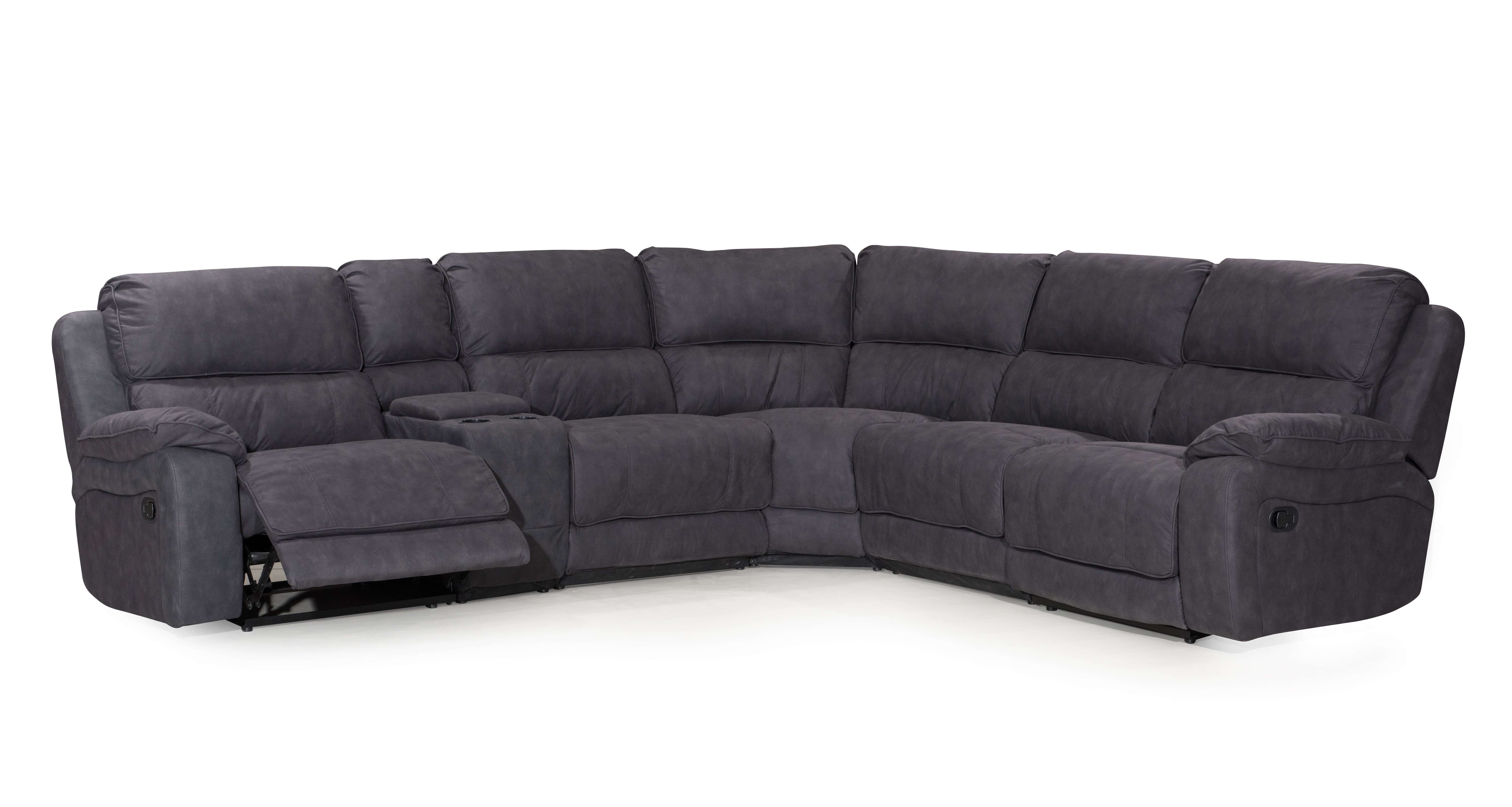 Manual Sectional Recliner Sofa
