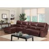 Manual Sectional Recliner Sofa Set with Cup holders Chaise for Living Room Furniture