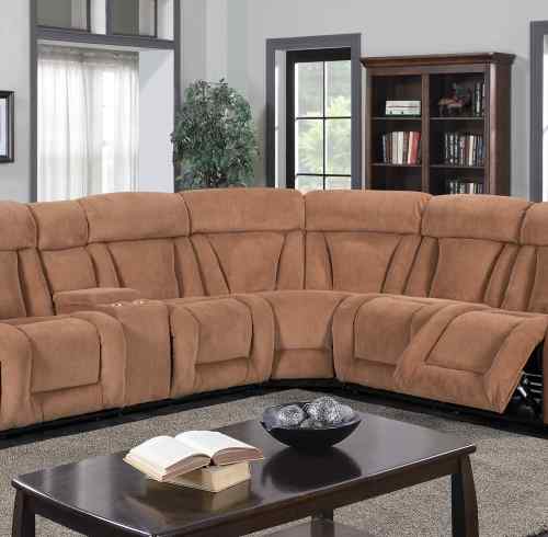Manual Sectional Recliner Sofa Set with Cup holders for Living Room Furniture