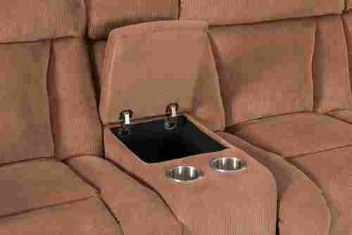 Manual Sectional Recliner Sofa Set with Cup holders for Living Room Furniture