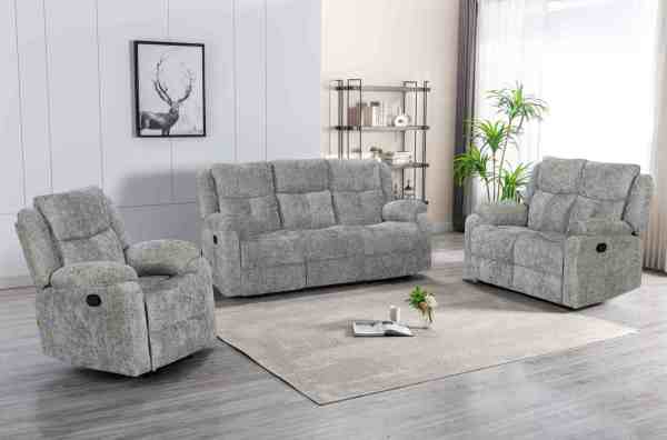 Manual  Recliner Sofa Set for Living Room Furniture