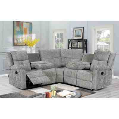 Sectional Recliner Sofa with Wireless charging for living room furniture