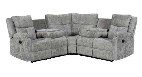 Sectional Recliner Sofa with Wireless charging for living room furniture