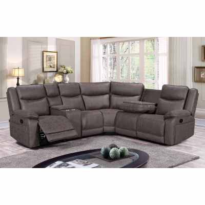 Sectional Recliner Sofa with Wireless charging and Missage and Heating