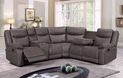 Sectional Recliner Sofa with Wireless charging and Missage and Heating
