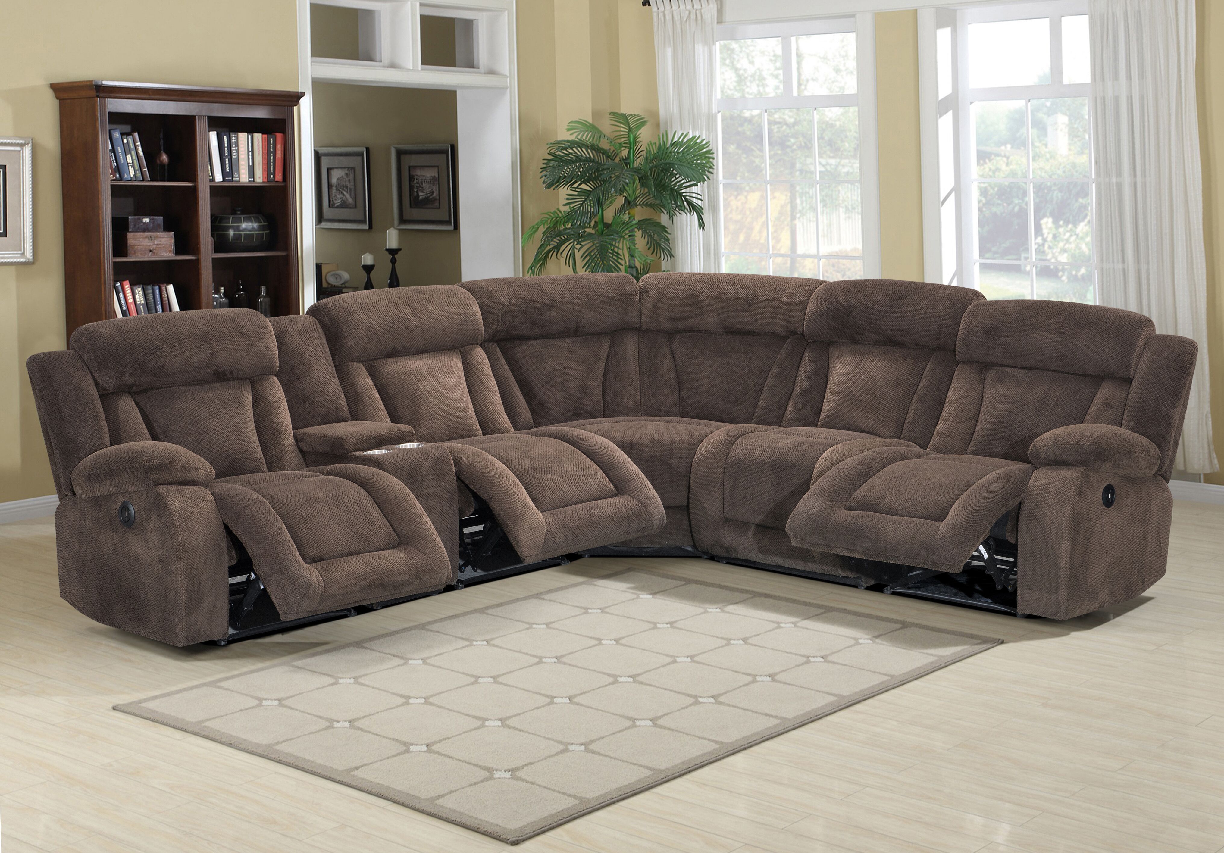 Sectional Reciner Sofa for Double Colors