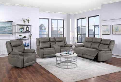 Powet Fabric Recliner Sofa 3+2+1 with USB & Wireless charging