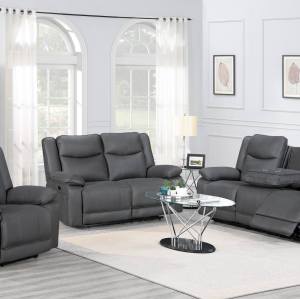Powet Fabric Recliner Sofa 3+2+1 with USB & Wireless charging