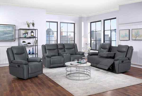 Powet Fabric Recliner Sofa 3+2+1 with USB & Wireless charging
