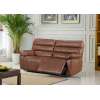 Electric Genuine Leather 2-Seater Sofa (optimized for 3) with USB and Type-C charging ports.