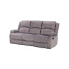 Manual Reclining Sofa for Three, luxuriously soft and skin-friendly.