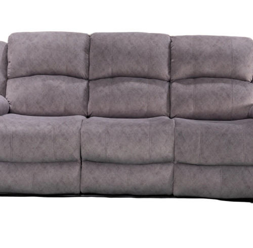 Manual Reclining Sofa for Three, luxuriously soft and skin-friendly.