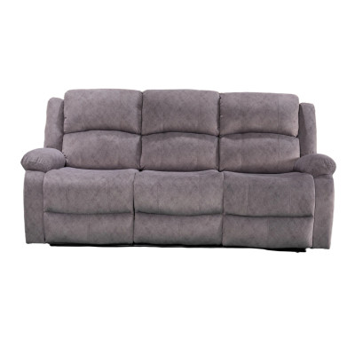 Manual Reclining Sofa for Three, luxuriously soft and skin-friendly.