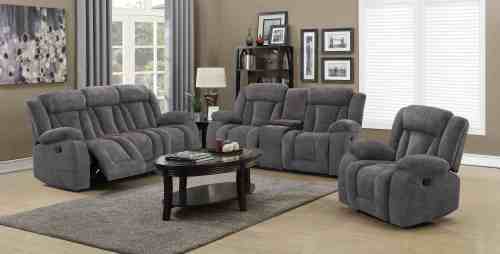 Sectional Recliner Sofa with Bluetooth and Cupholders for Living Room Furntiure Set