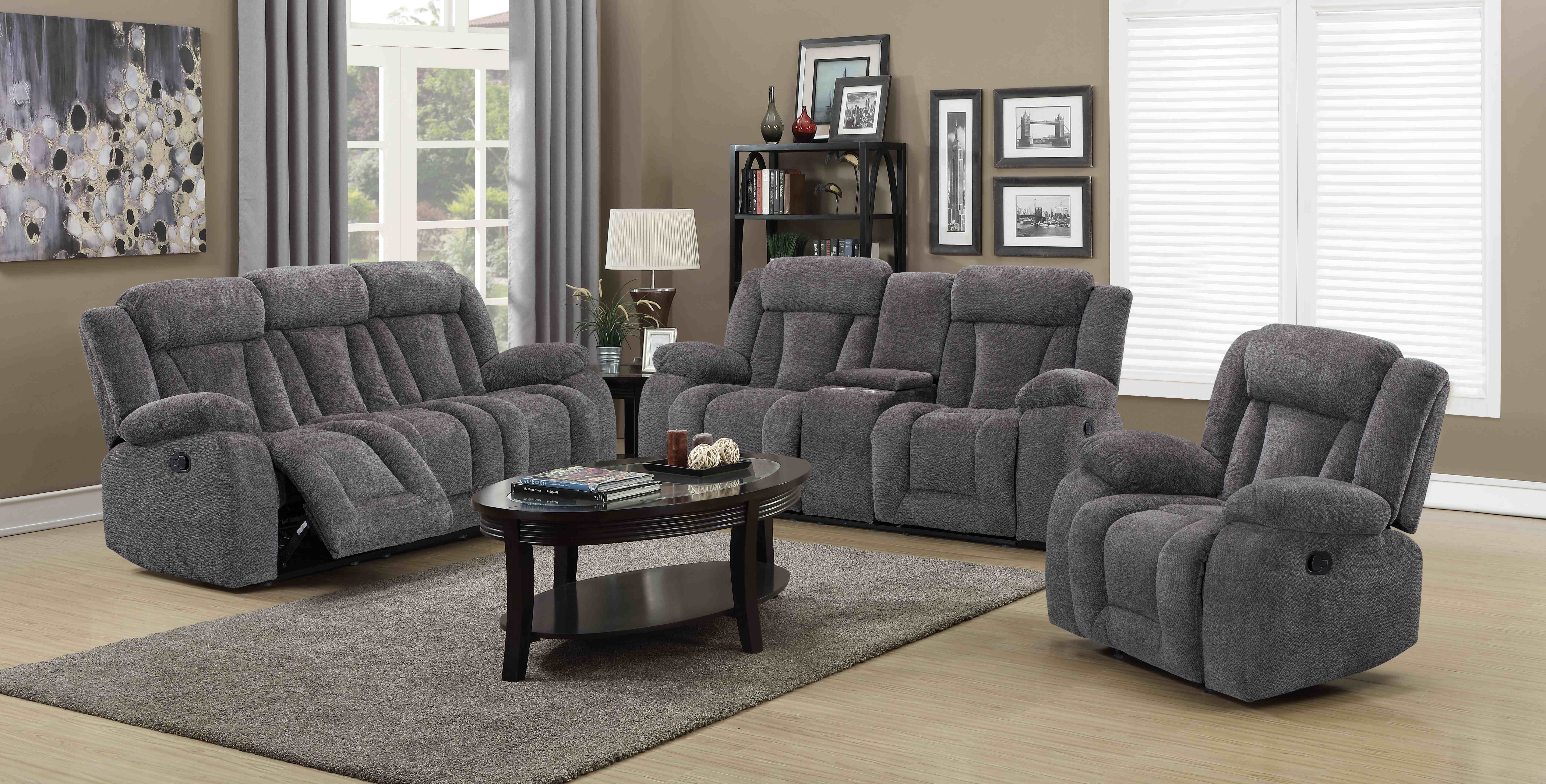 High Grey Sectional Sofa Set