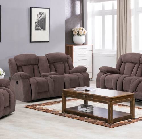 Sectional Recliner Sofa with Bluetooth and Cupholders for Living Room Furntiure Set