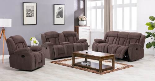 Sectional Recliner Sofa with Bluetooth and Cupholders for Living Room Furntiure Set