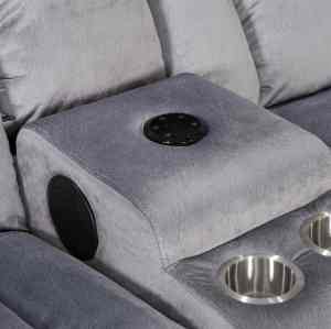 Sectional Recliner Sofa with Bluetooth and Cupholders for Living Room Furntiure Set
