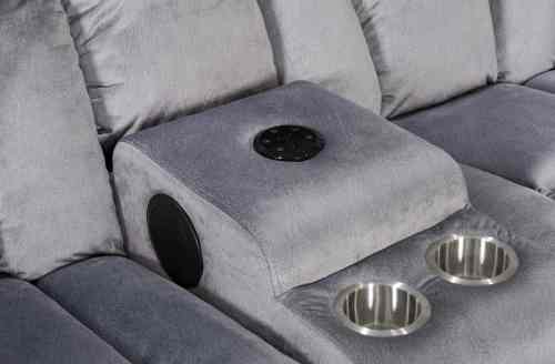 Sectional Recliner Sofa with Bluetooth and Cupholders for Living Room Furntiure Set