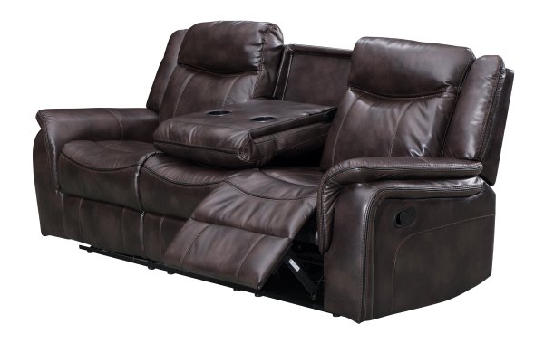 Sectional Recliner Sofa with Drop Down Table Combina Recliner Sofa Set for Living Room Furiture