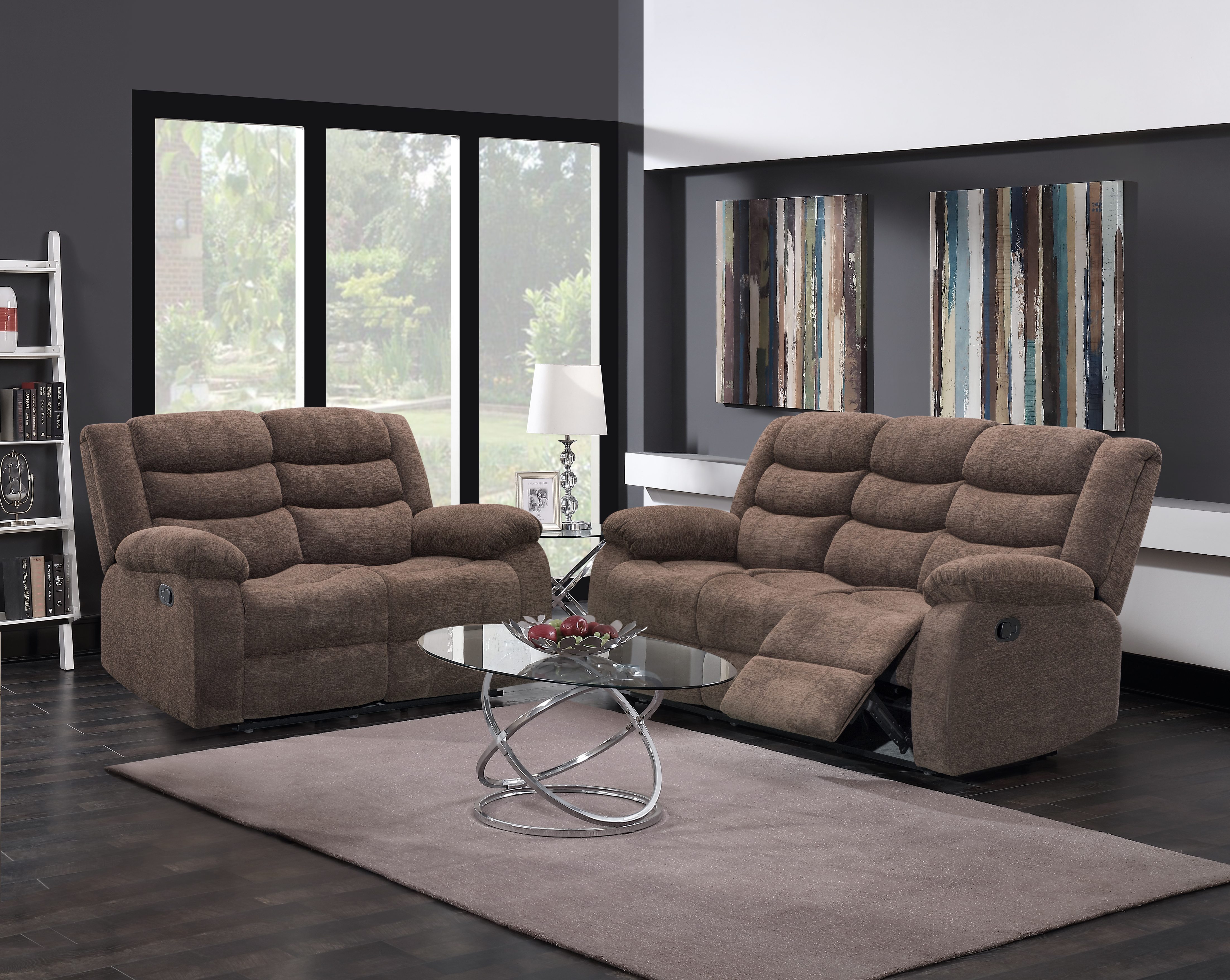 Application Display Recliner Sofa Set 