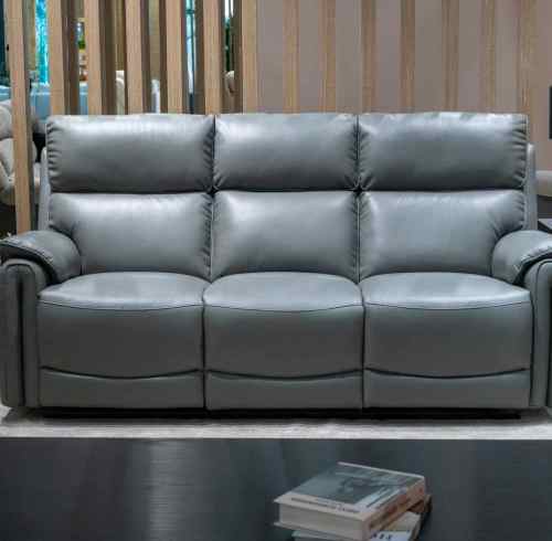 3-Seater Recliner Sofa with USB & Type-C Ports and Adjustable Backlight