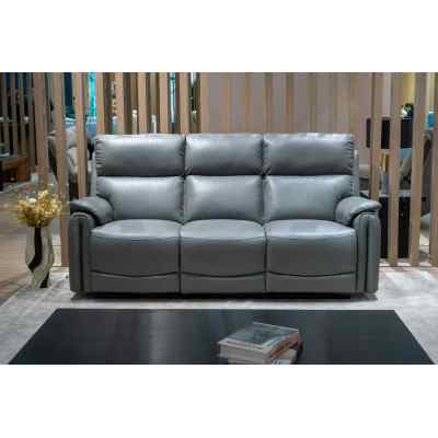 3-Seater Recliner Sofa with USB & Type-C Ports and Adjustable Backlight