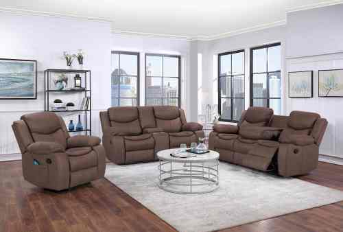Different Cobina Recliner Sofa Set For Living Room Furniture With LED Light