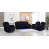 Different Cobina Recliner Sofa Set For Living Room Furniture With LED Light